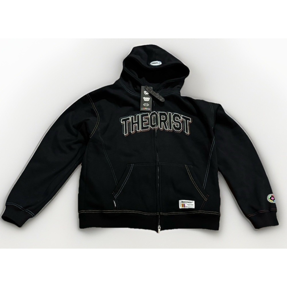Theorist Theory Verse Hoodie M Theorywear Spellout TV Television New Tags Rare
